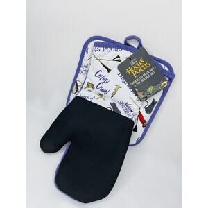 Hocus Pocus Oven Mitt & Pot Holder Oversized Set Coven Crew